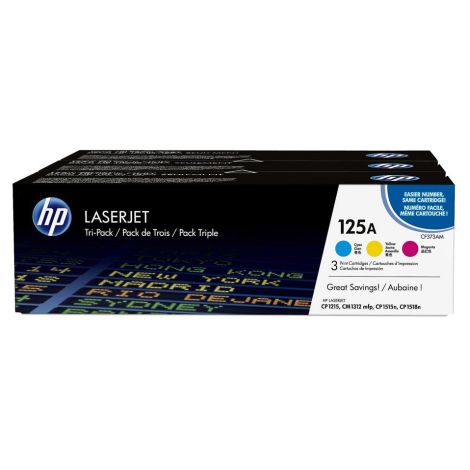 Toner HP CF373AM (125A), hármas csomagolás, többszínű, eredeti