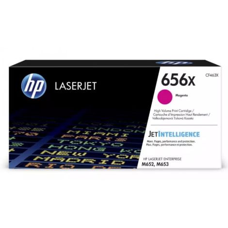 Toner HP 656X, CF463X, bíborvörös (magenta), eredeti