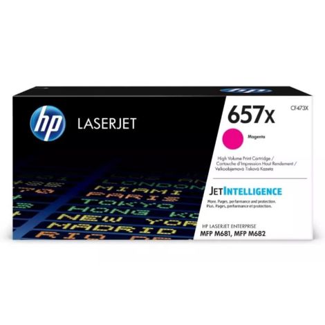 Toner HP 657X, CF473X, bíborvörös (magenta), eredeti