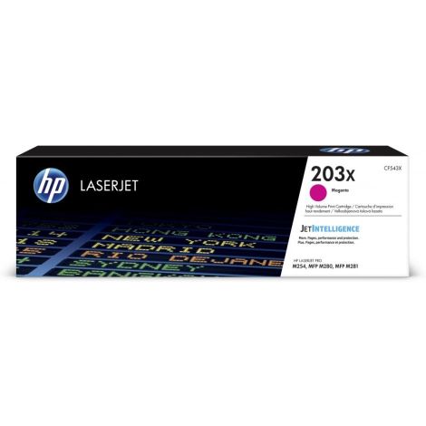 Toner HP CF543X, bíborvörös (magenta), eredeti