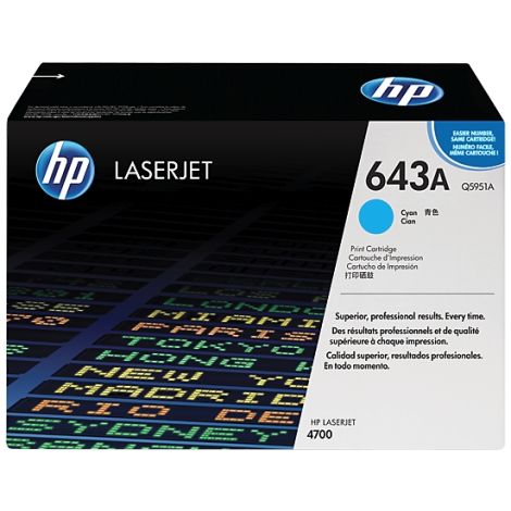 Toner HP Q5951A (643A), azúr (cyan), eredeti