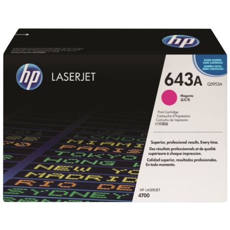 Toner HP Q5953A (643A), bíborvörös (magenta), eredeti