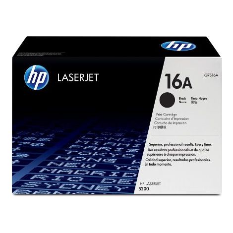 Toner HP Q7516A (16A), fekete (black), eredeti