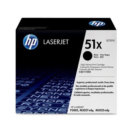 Toner HP Q7551X (51X), fekete (black), eredeti