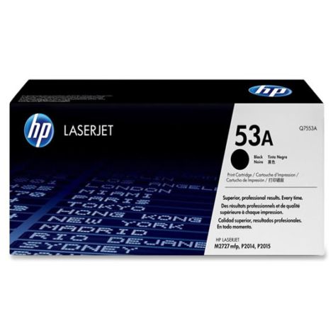 Toner HP Q7553A (53A), fekete (black), eredeti