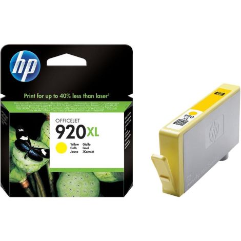 HP 920 XL (CD974AE) tintapatron, sárga (yellow), eredeti