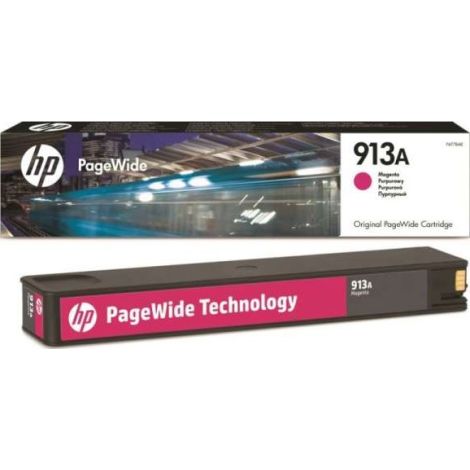 HP 913A, F6T78AE tintapatron, bíborvörös (magenta), eredeti