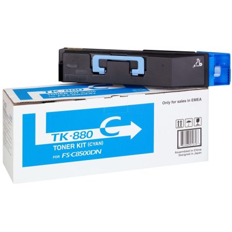 Toner Kyocera TK-880C, 1T02KACNL0, azúr (cyan), eredeti