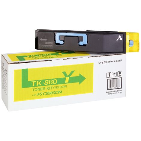 Toner Kyocera TK-880Y, 1T02KAANL0, sárga (yellow), eredeti