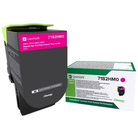 Toner Lexmark 71B2HM0 (CS417, CS517), bíborvörös (magenta), eredeti