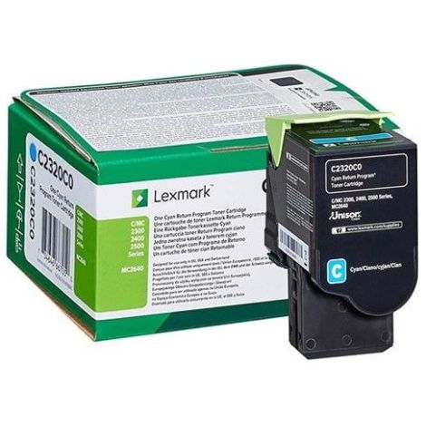 Toner Lexmark C2320C0 (MC2640, C2535, C2425, MC2425, MC2535), azúr (cyan), eredeti