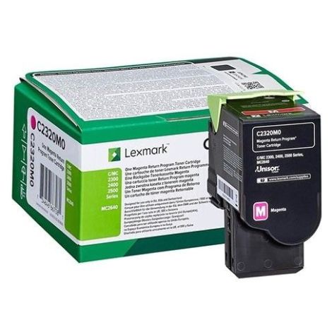 Toner Lexmark C2320M0 (MC2640, C2535, C2425, MC2425, MC2535), bíborvörös (magenta), eredeti