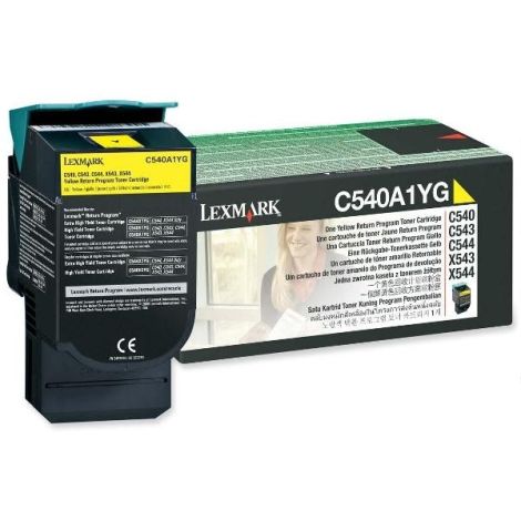 Toner Lexmark C540A1YG (C540, C543, C544, X543, X544), sárga (yellow), eredeti