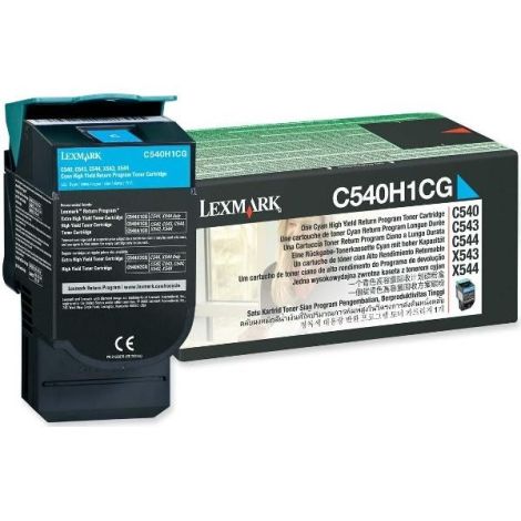 Toner Lexmark C540H1CG (C540, C543, C544, X543, X544), azúr (cyan), eredeti