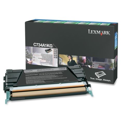 Toner Lexmark C734A1KG (C734, C736, X734, X736, X738), fekete (black), eredeti