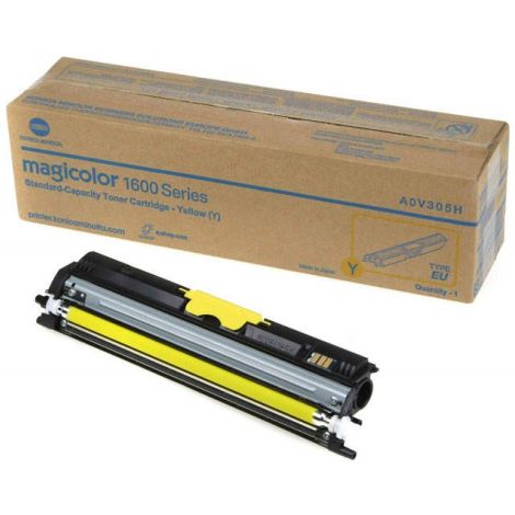 Toner Konica Minolta A0V306H (1600, 1650, 1680, 1690), sárga (yellow), eredeti