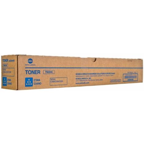 Toner Konica Minolta TN324C, A8DA450, azúr (cyan), eredeti