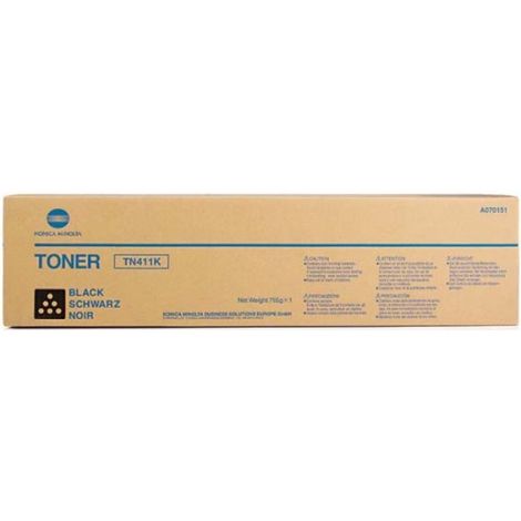 Toner Konica Minolta TN411K, A070151, fekete (black), eredeti