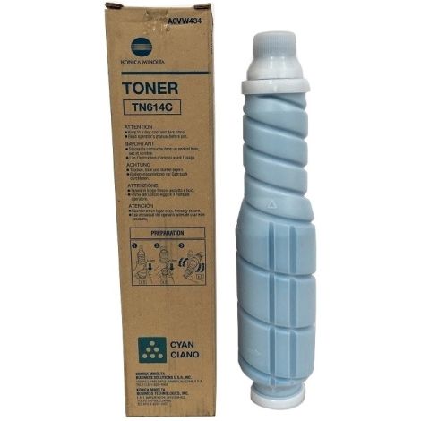 Toner Konica Minolta TN614C, A0VW454, azúr (cyan), eredeti