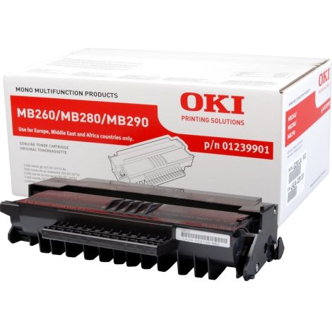 Toner OKI 01239901 (MB260, MB280, MB290), fekete (black), eredeti