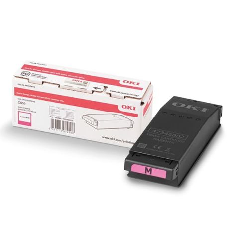 Toner OKI 09006128, C650, bíborvörös (magenta), eredeti