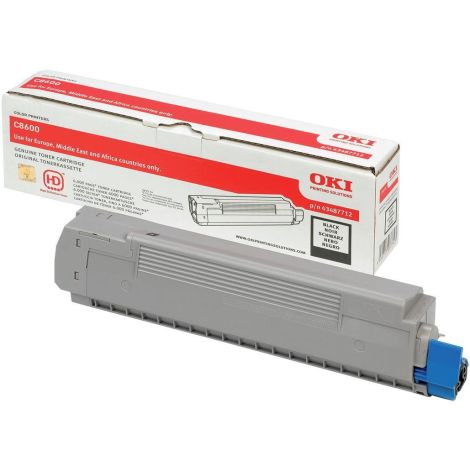 Toner OKI 43487712 (C8600, C8800), fekete (black), eredeti