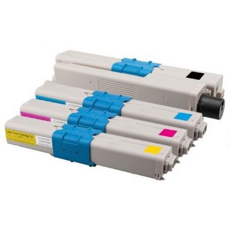 Toner OKI C301, C321, MC332, MC342, CMYK, négyes csomagolás, többszínű, alternatív